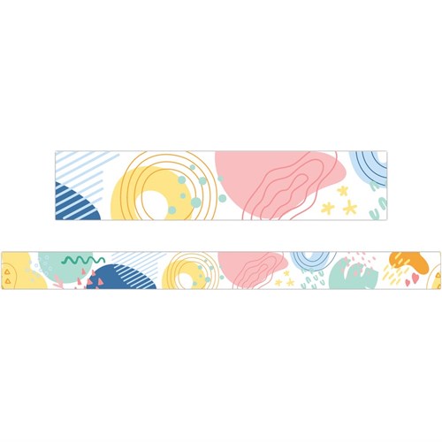 23. Pastel Pop Abstract Border